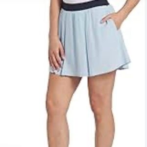 Light Blue Pleated Golf Skort